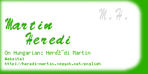 martin heredi business card